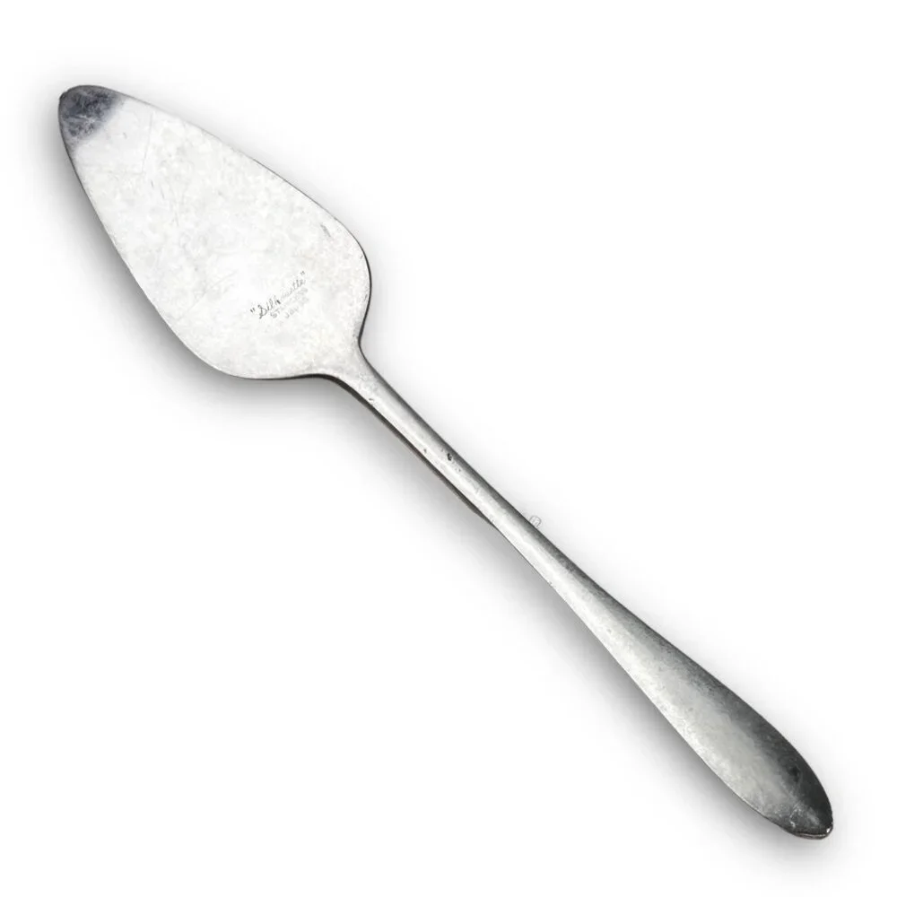 Stainless Steel Pie Server By Silhouette Japan With Serrated Edge Vintage Kitche